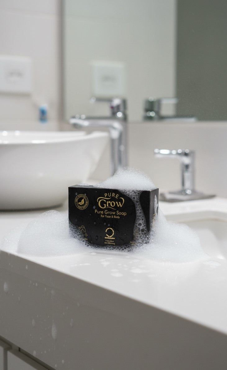 Pure Grow Soap – Natural Face & Body Cleanser | Chemical-Free | Brightening & Nourishing Formula