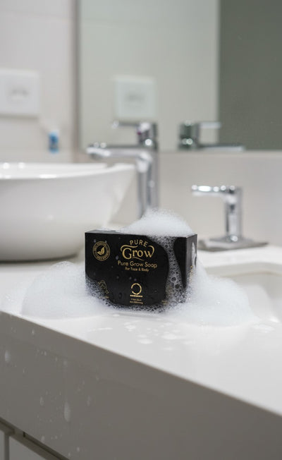 Pure Grow Soap – Natural Face & Body Cleanser | Chemical-Free | Brightening & Nourishing Formula