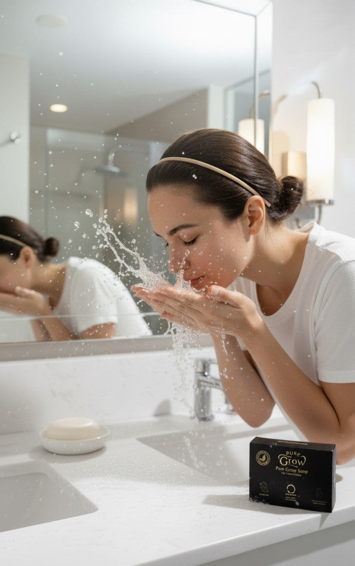 Pure Grow Soap – Natural Face & Body Cleanser | Chemical-Free | Brightening & Nourishing Formula